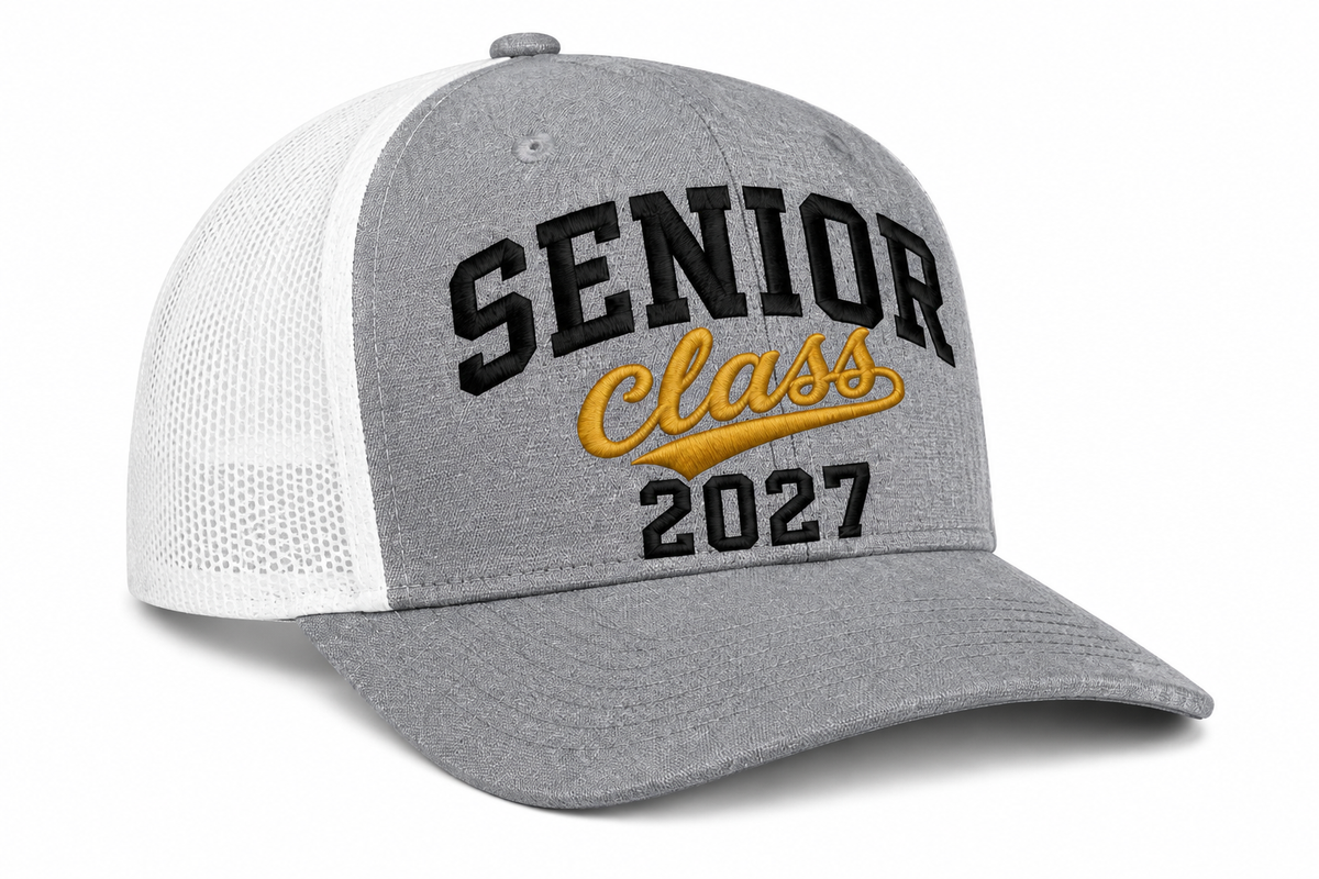 EMBROIDERED SENIOR CLASS 2027 HAT