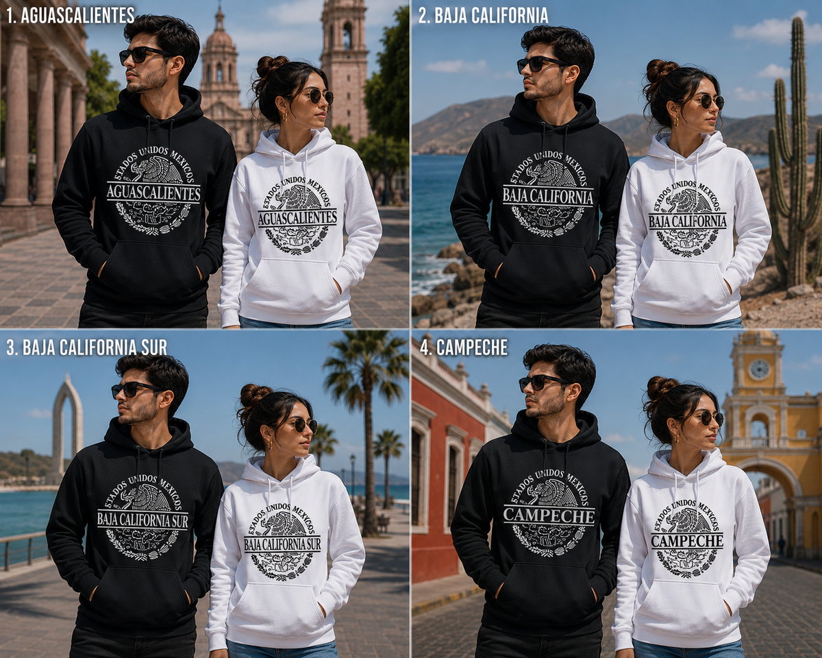 MEXICAN STATE COLLECTION HOODIES