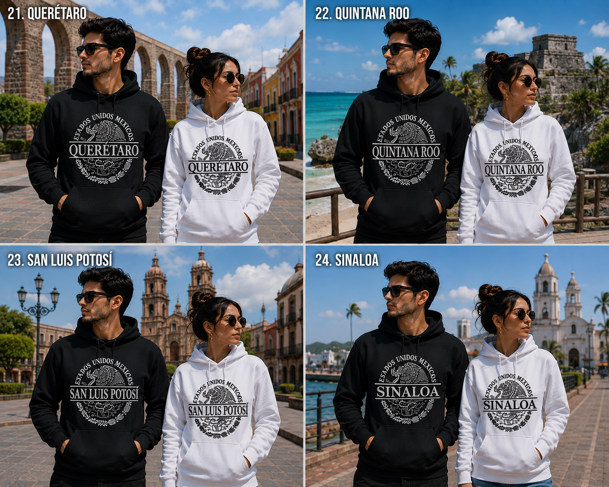 MEXICAN STATE COLLECTION HOODIES