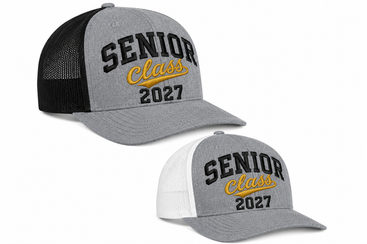 EMBROIDERED SENIOR CLASS 2027 HAT