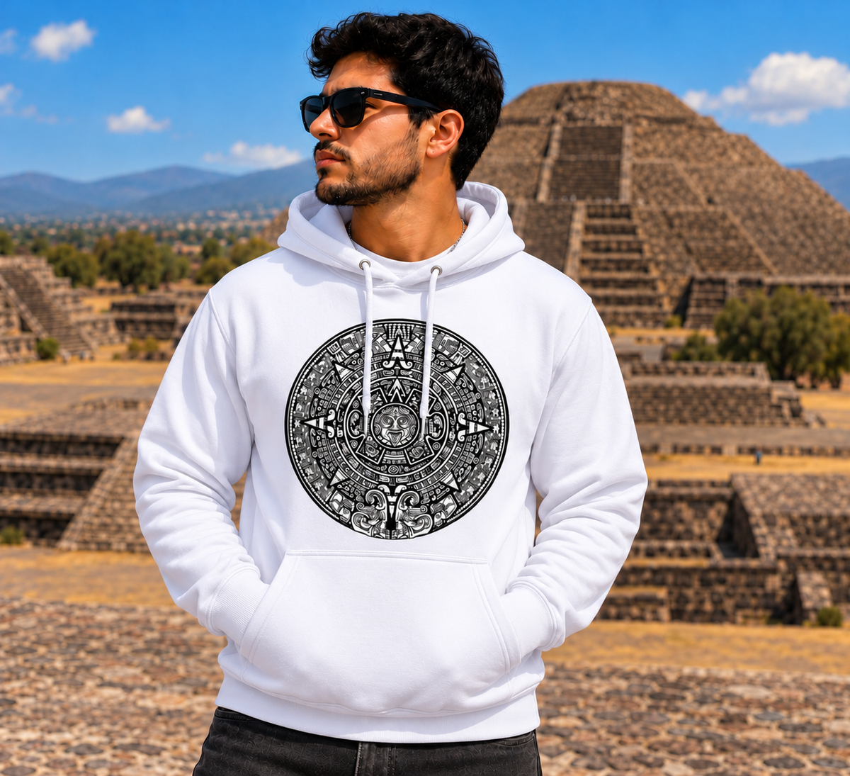 AZTEC CALENDAR HOODIE